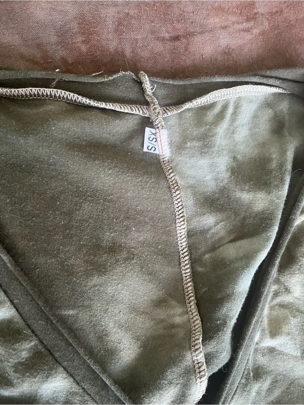 Sinew Moon green Gaia XS/s top bamboo - Picture 2 of 3